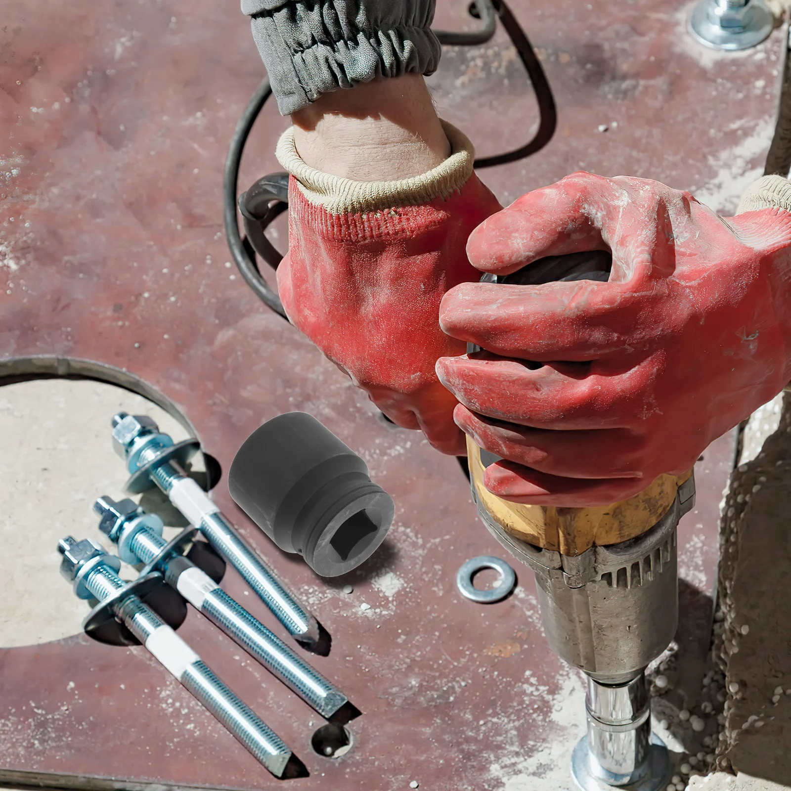 36 مللي متر الثقيلة العروة الجوز المقبس تصلب تأثير كم محرك لقفل عجلة العروة المحور الجوز أداة إزالة مقبس التصادم