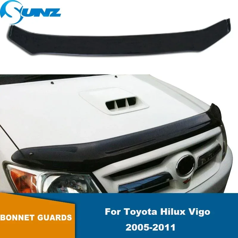 

Bonnet Guard For Toyota Hilux Vigo 2005 2006 2007 2008 2009 2010 2011 Car Bug Shield Bonnet Protector Scoops Hoods Tinted Guard