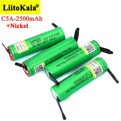 Liitokala VTC5A 2600mAh 18650 bateria litowa 30A rozładowanie 18650 vtc5 do akumulatorów zasilających + arkusze niklowe