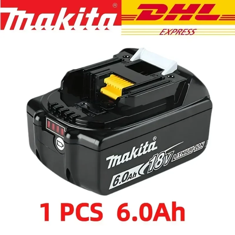 100% originele Makita 5Ah/6Ah, Makita 18V gereedschapsbatterij BL1840BL1830B BL1850B BL1850 BL1860BL1815 vervangende lithiumbatterij