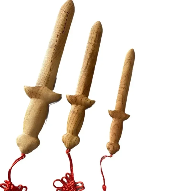 30cm/11.81in New style Hickory Seven Star Sword Martial Arts Weapons Solo leveling Sword Training knife Ornament Boys Toys Gifts