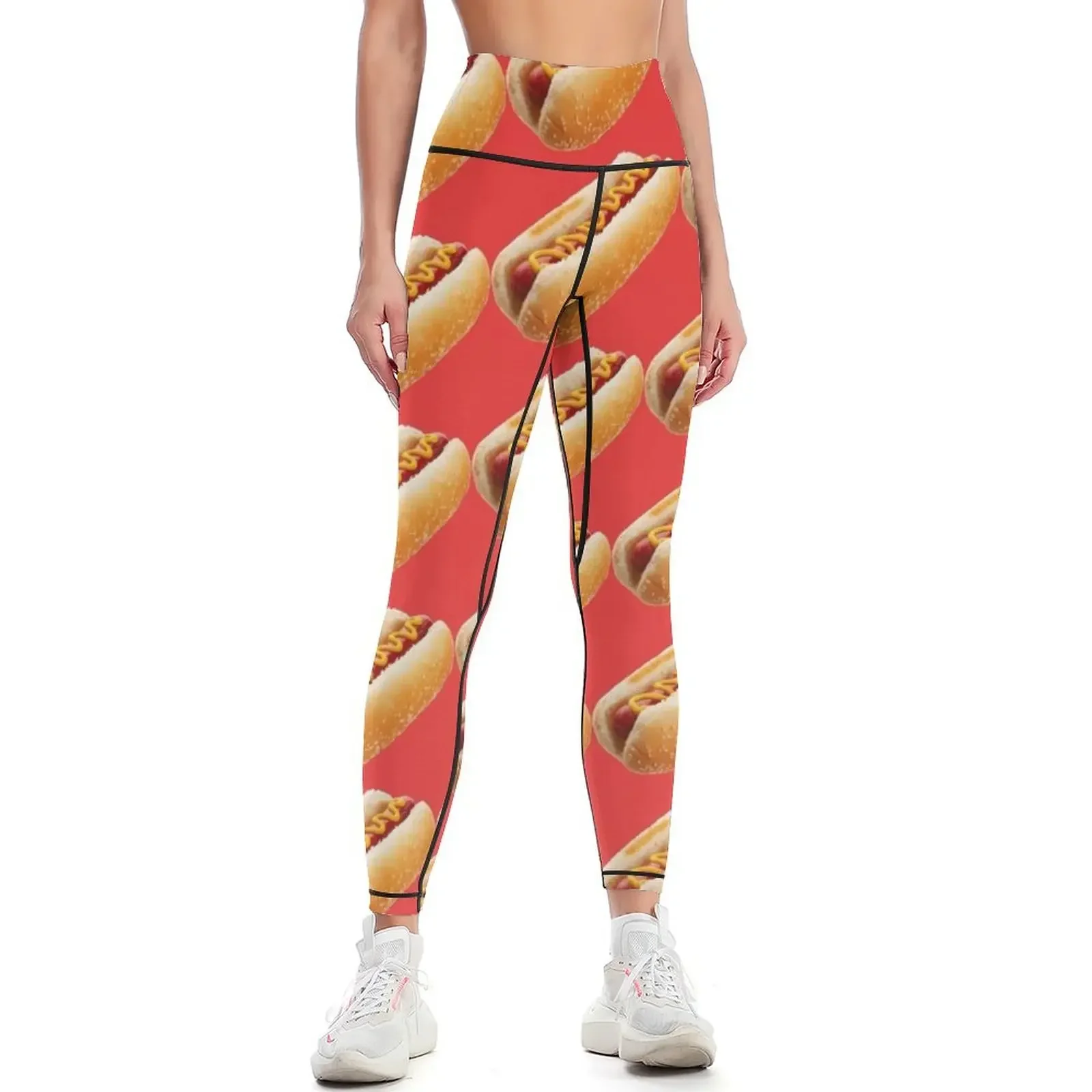 

HOT DOG Leggings Leginsy push up Training pants Women's sportswear Fitness's gym clothes Womens Leggings