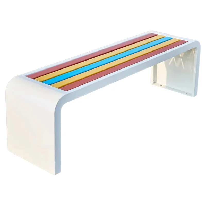 

Outdoor benches Color wrought iron anti-corrosion stools Shopping mall landscape seats