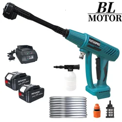PATUOPRO 6 In 1 Brushless Cordless High Pressure Washer LED Display Electric Cleaning Gun Power Tool For Makita 18V Battery