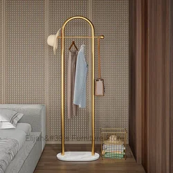 Stand Wall Mount Clothing Rack Free Home Metalaesthetic Portable Hangers Glamm Minimalist Perchero Pared Decor