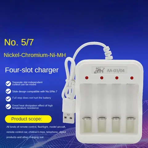 N. 5, n. 7 caricabatteria universale batteria AAA nichel idrogeno nichel cadmio 1.2-1.5V ricarica rapida grande capacità