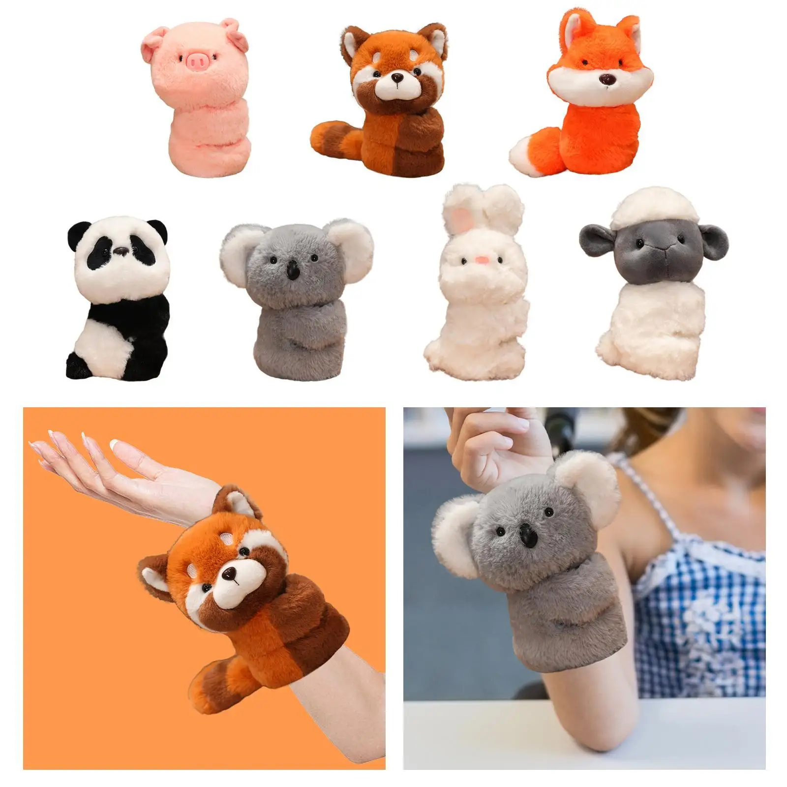 

Animal Bracelet Plush Doll Animals Doll Realistic Valentines Day Gifts for Lover