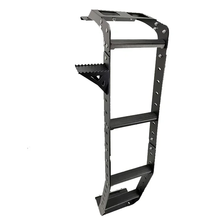 Factory Direct Sale Black Rear Door Ladder Car Tailgate Ladder Steel Ladder With Steps For 10-23 4Runner