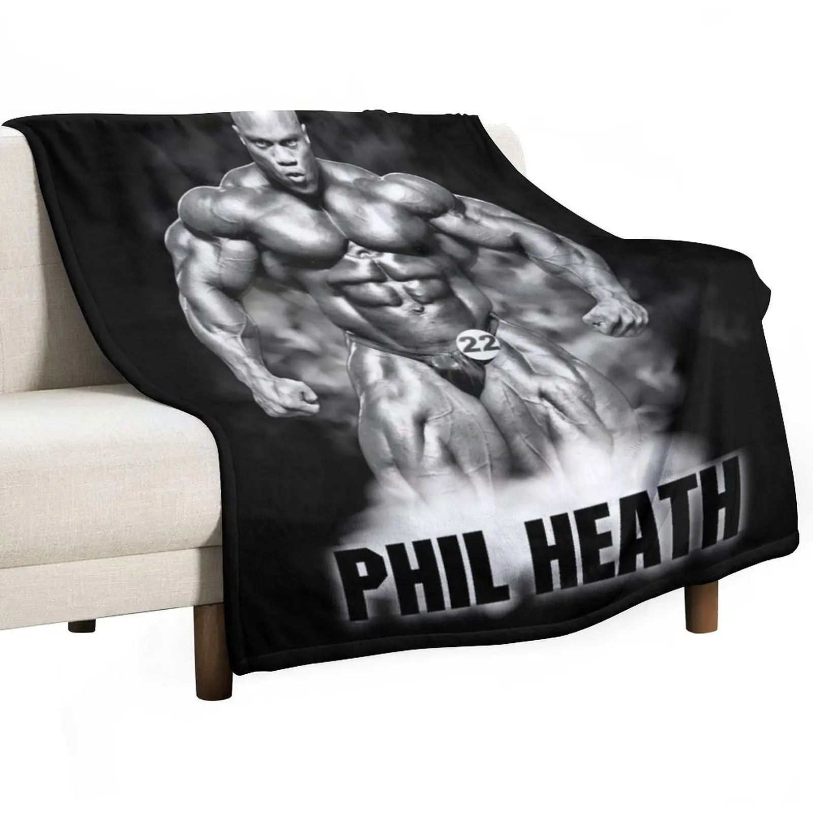 

Phil Heath Bodybuilder Throw Blanket Beautifuls Shaggy Thermals For Travel Blankets