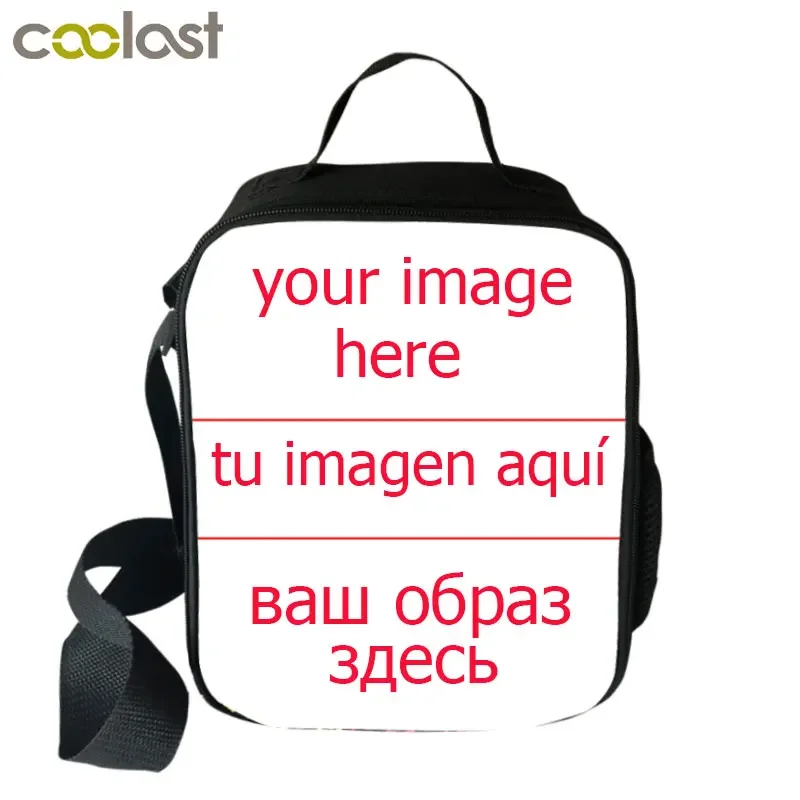 

Customize Your Name Image Lunch Box Boys Girls School Insulated Food Bag Women Men Portable Lunch Bag Best Gift