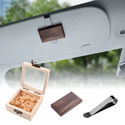 Car Air Freshener Small Wooden Diffuser Wood Block Aromatherapy Refill New Car Smell Set Car Odor Eliminator