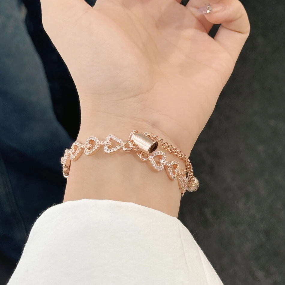 الفاخرة القلب الماس الإسورة حزام ل أبل iWatch سلسلة 10 9 8 7 6 5 4 SE الترا الفرقة 38/40/41/42/44/45/46/49 مللي متر سوار معدني