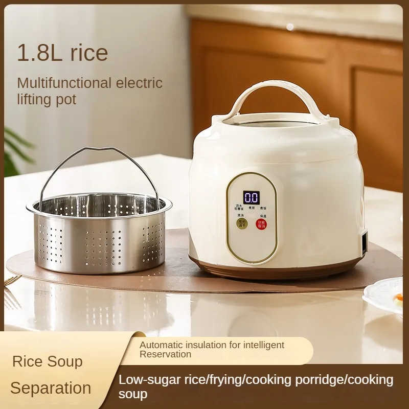 

Multi-purpose 220V Electric Rice Cooker with Soup and Rice Separation Non-stick Coating for Cooking Rice, Porridge, Soup