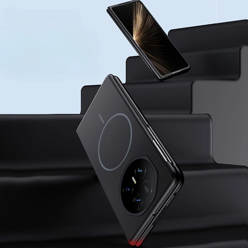 الجلد يشعر المغناطيسي شحن لاسلكي جراب هاتف ل الشرف ماجيك V2 V3 V5 VS2 VS3 ل Magsafe رقيقة جدا PC للصدمات الغطاء الخلفي #6