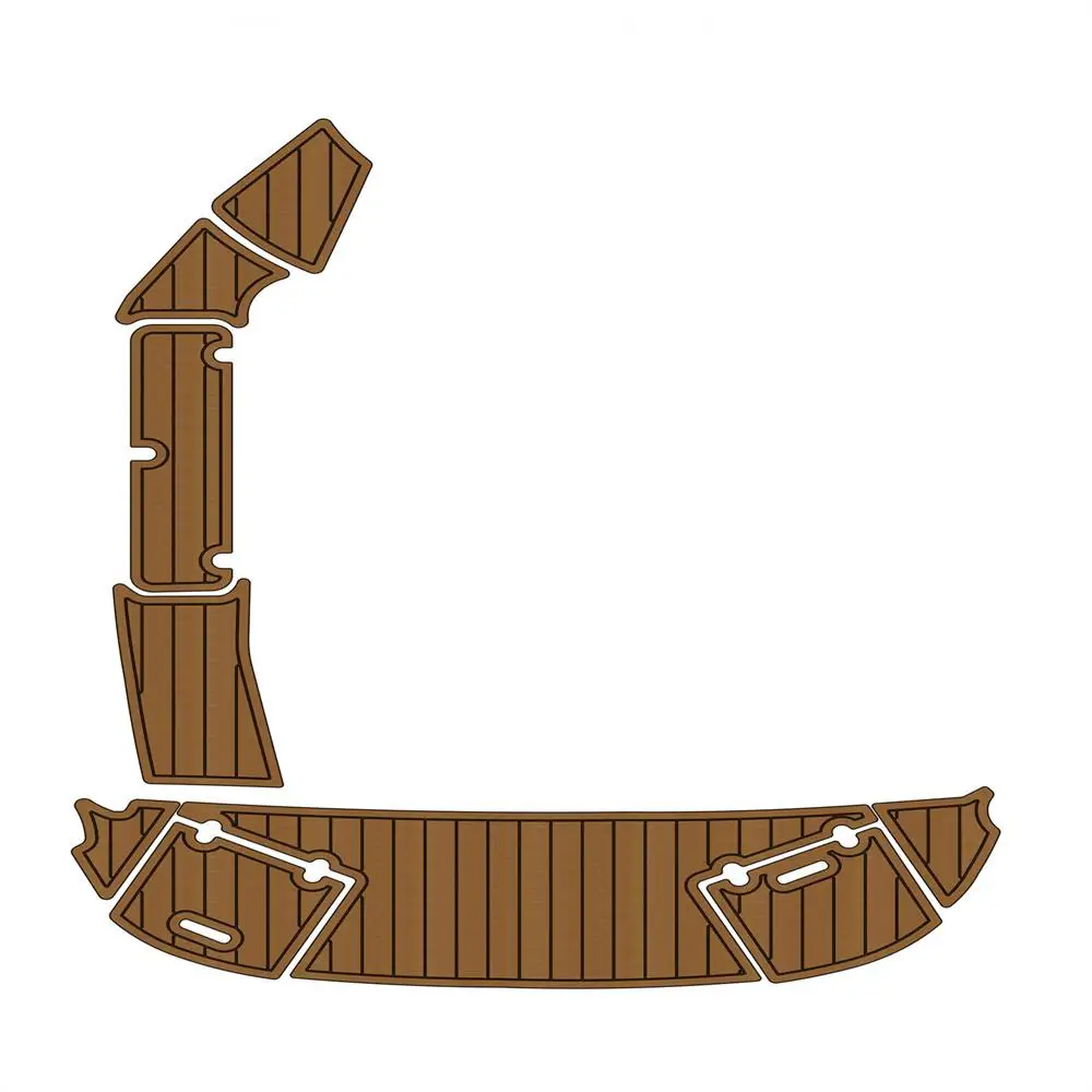 

STLF 2009 Rinker 246 Swim Platform Transom Pad Boat EVA Foam Faux Teak Deck Floor Mat SeaDek Gatorstep Style Self Adhesive