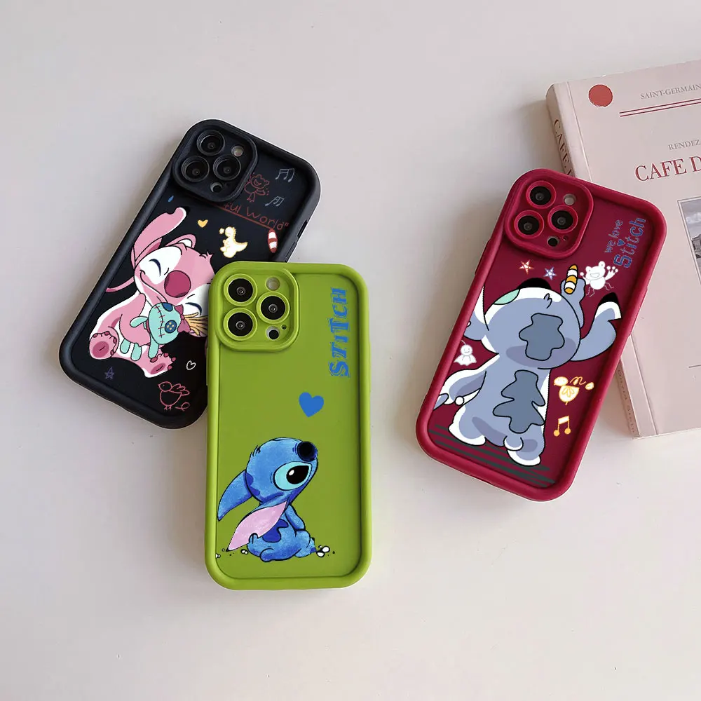 Cartoon Stitch Cool custodia protettiva per fotocamera per Huawei P20 P30 P40 P50 Mate 20 30 40 Pro Nova 7 9 10 SE Cover posteriore morbida in TPU