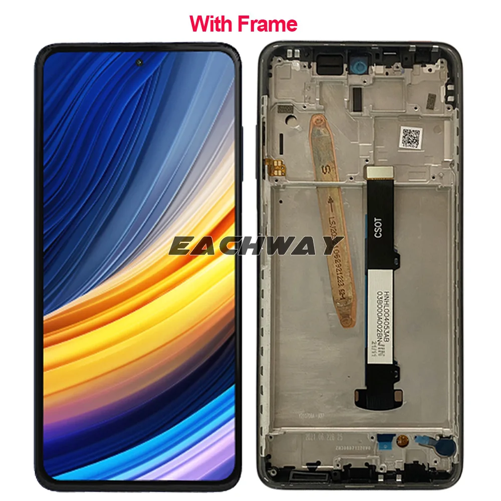 For Xiaomi Poco X3 Pro LCD With Touch Screen Digitizer Assembly for Xiaomi Poco X3Pro LCD Display M2102J20SG M2102J20SI LCD