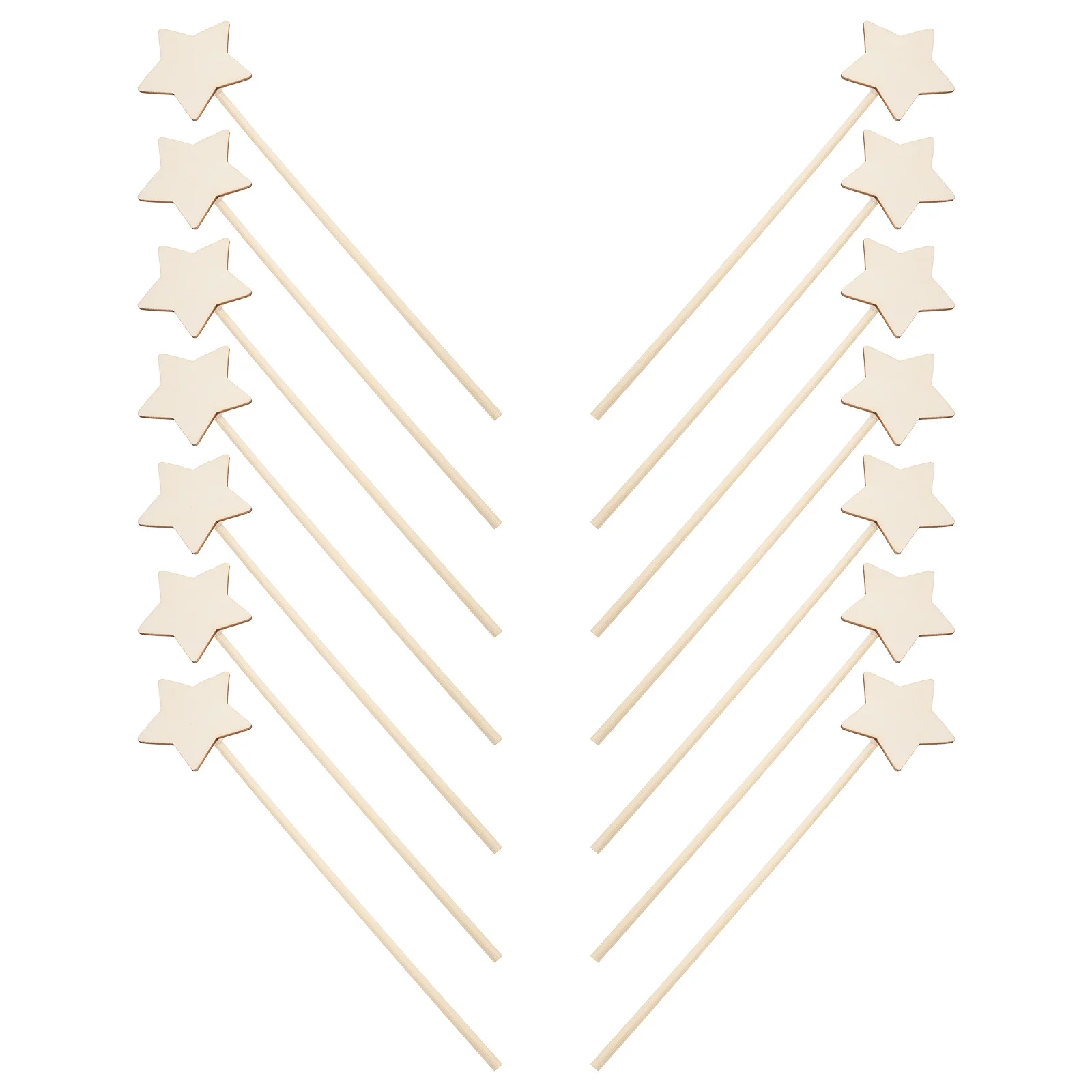 

15Pcs DIY Wooden Fairy Wands Unpainted Sticks for Dress Up Parties and Birthday Celebrations DIY Fairy Wand Hand Painting Wand