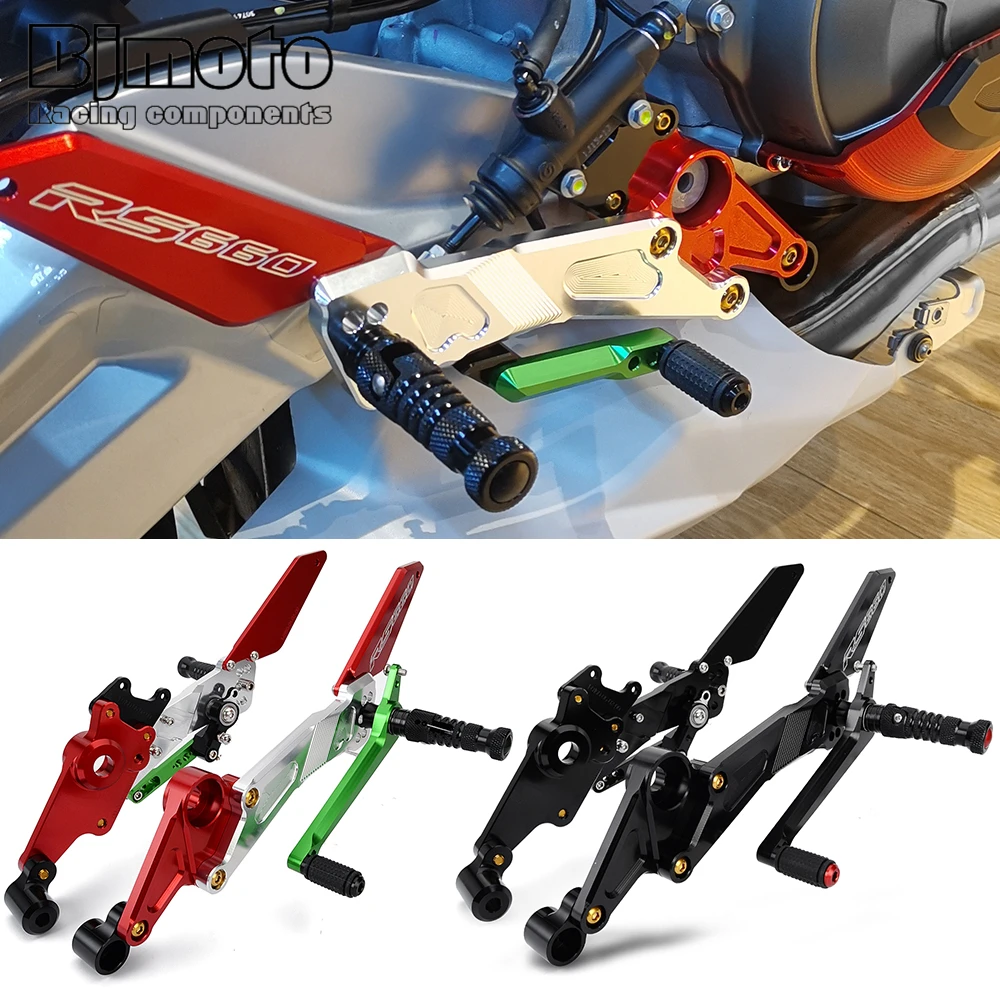 Repose-pieds arrière réglable pour moto Aprilia, RS 660, RS660, Tuono 660, 2021, 2022, 2023