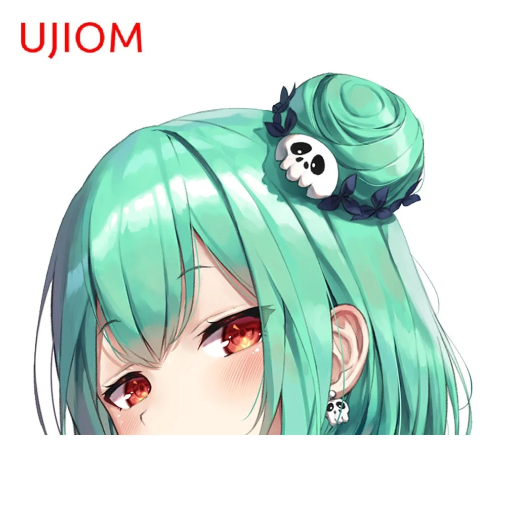 UJIOM for Hololive Uruha Rushia Peeker Wall Sticker Waterproof Vinyl Anime Decal Living Room Bathroom Bedroom Computer Decor