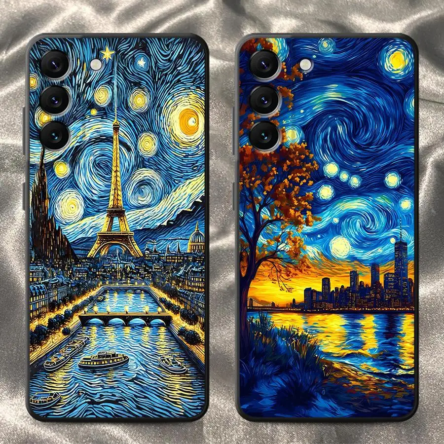 Phone Cover Case for Samsung Galaxy A11 A12 A24 A51 A35 A22 A52 A15 A13 A14 A34 A16 A36 A26 Van Gogh Starry Night