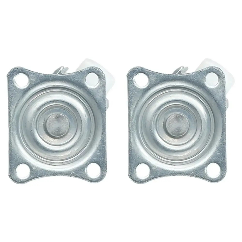1/2/4Pcs Heavy Duty Caster Wheel White Nylon Rubber 360 Degree Furniture Roller 1/1.25/1.5/2/2.5/3inch Furniture Carts