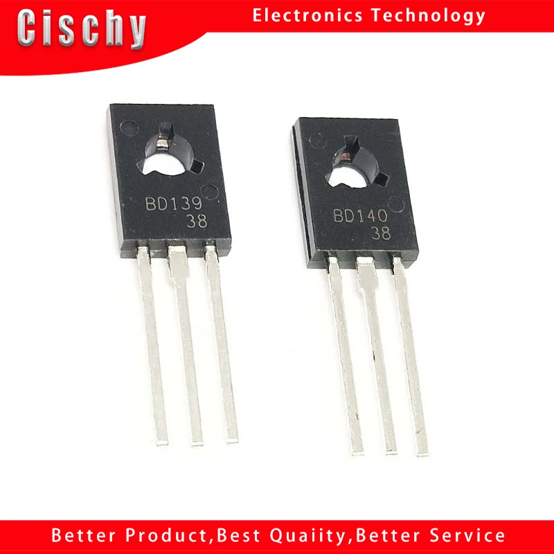 20PCS BD139 BD140 ( 10PCS BD139 + 10PCS BD140 ) TO126 TO-126 new voltage regulator IC