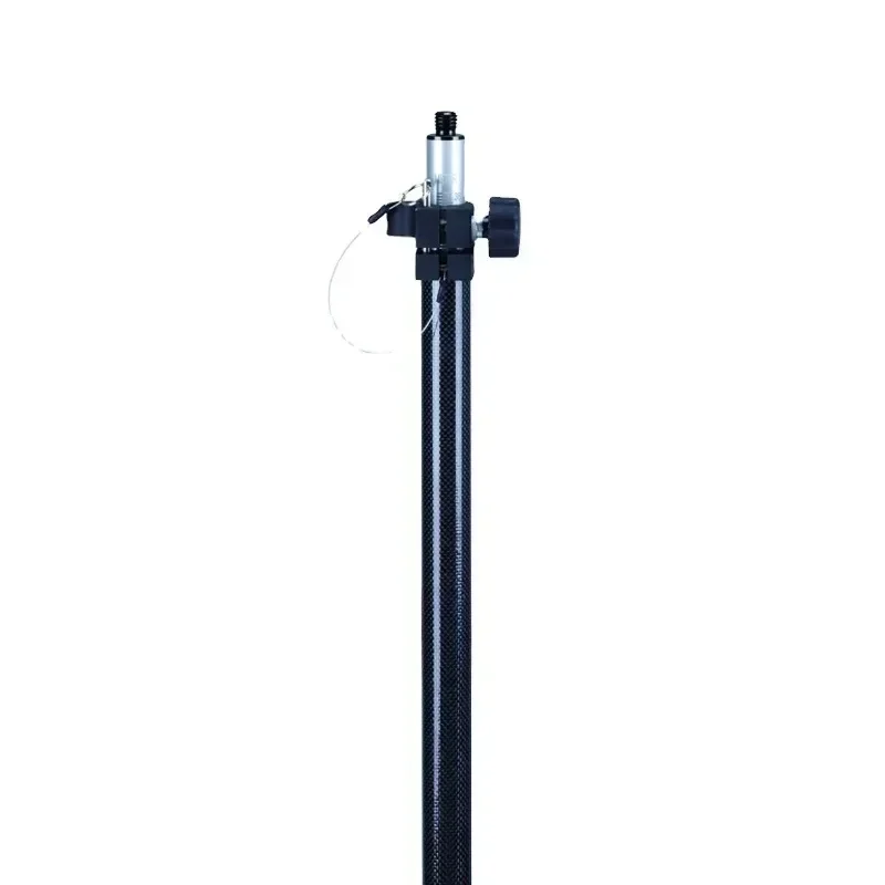 For 2.5m Telescopic GPS Carbon Fiber Rod Survey Pole For GPS With Carry Bag