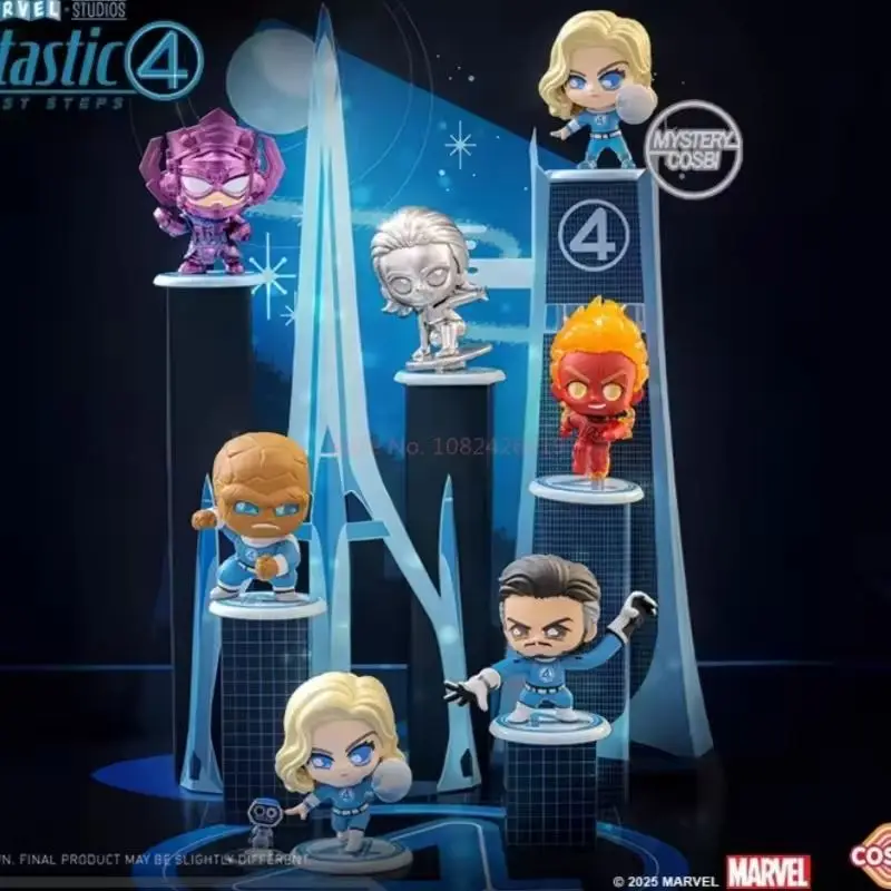 

New Sale Hot Toys 2025 Fantastic Four 4 First Steps Film Blind Box Action Figure Model Toy Collection Hobby Mystery Box Gift