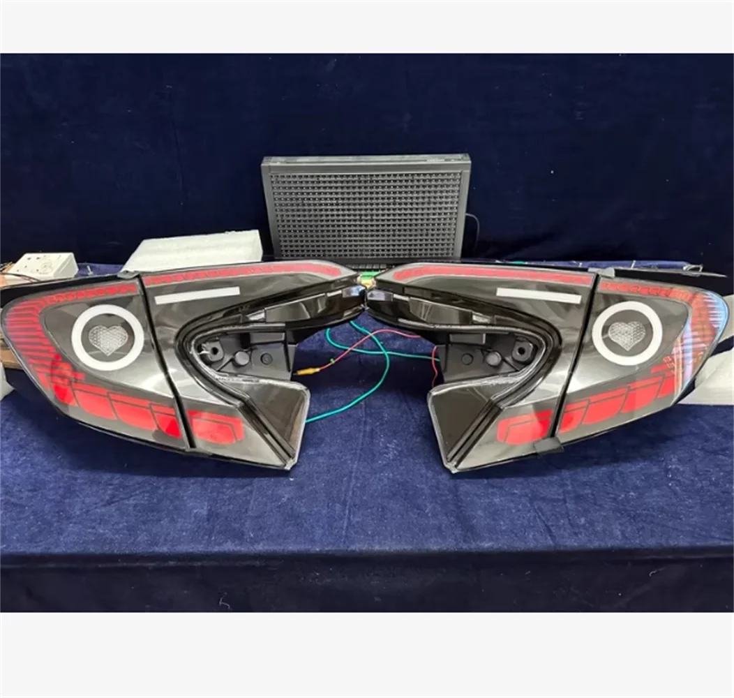 Car led modified tail light assembly rear lamp 2pcs for Toyota CHR brake Reverse lights turn signal