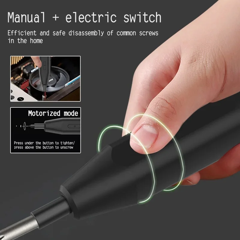 

13pcs Compact 3.6V USB-Rechargeable Cordless Screwdriver, Electric Power, Portable Design, Includes Battery