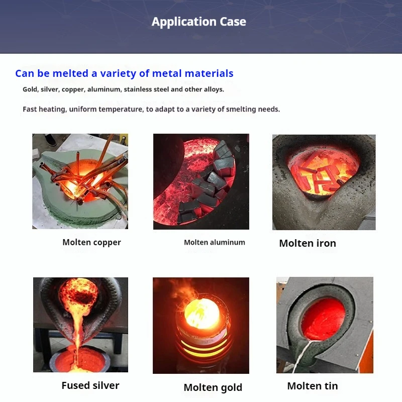 160KW Heating Equipment, Glass Metal Refining, Small Medium Frequency Induction Melting Furnace Equipment