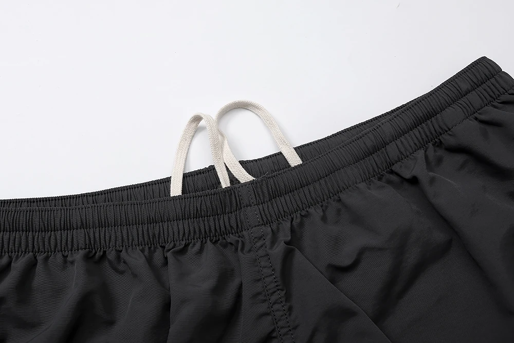 Jjjound pantalones cortos de malla de secado rápido para hombres y mujeres, pantalones cortos sueltos de tela fina, pantalones cortos transpirables con cordón de alta calidad