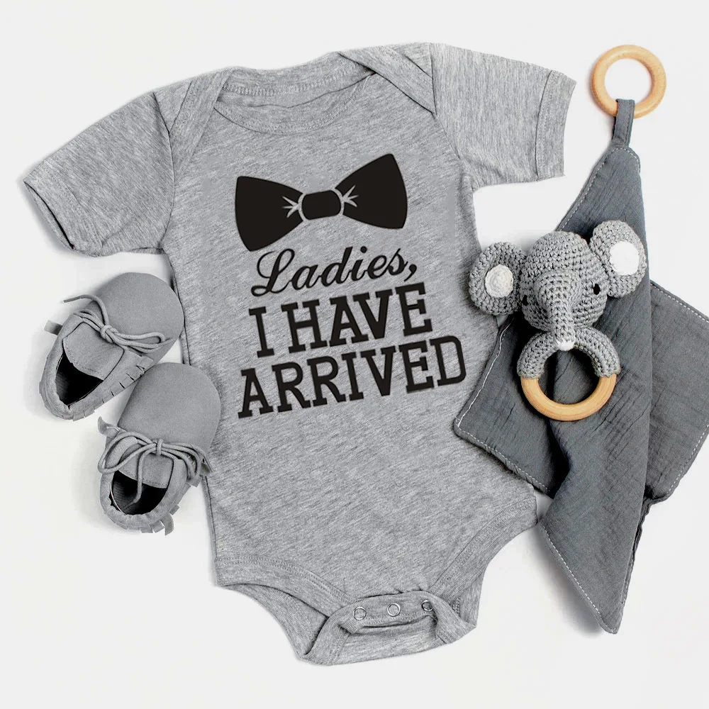 

Ladies I Have Arrived Newborn Boy and Girl Jumpsuit Clothes Gender Neutral Baby Stuff Toddler Baby Outfit Infant Holiday Gifts