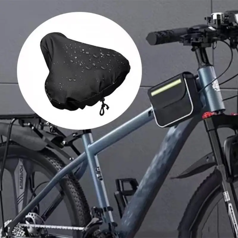 Bicycle Seat Cover Waterproof Scratch Resistant Dustproof Protector with Drawstring Suitable for City Bikes Cycling Enthusiasts