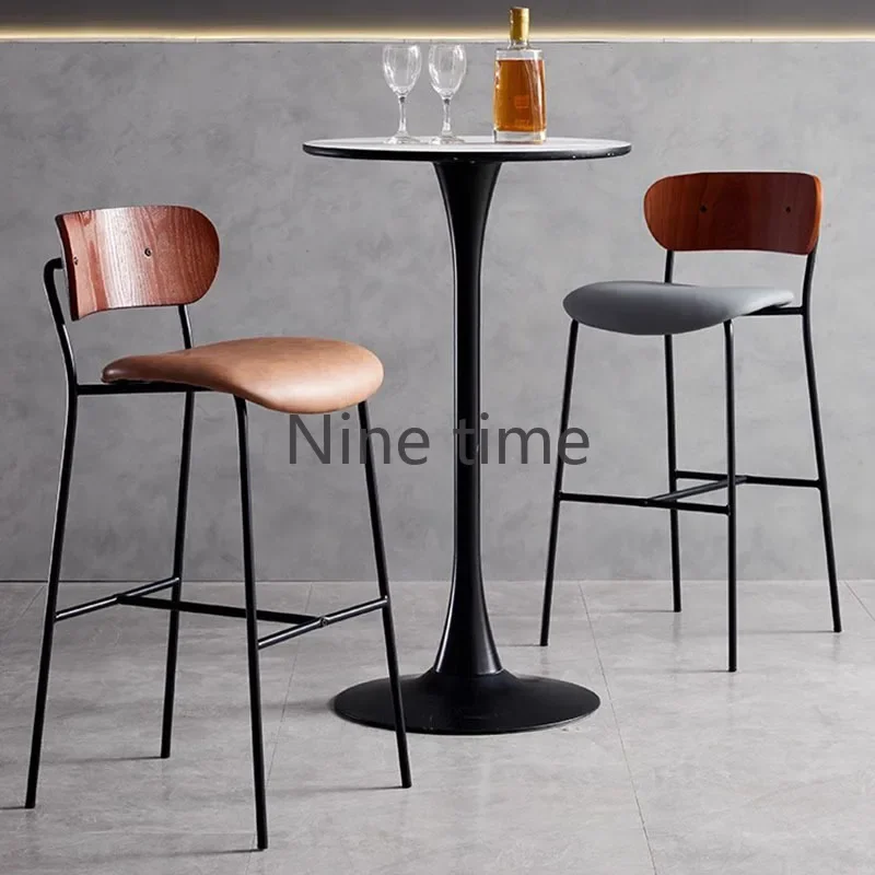 

Nordic Modern Counter Bar Chairs Luxury Restaurant Library Accent Bar Chairs Office Designer Tabourets De Bar Home Furniture