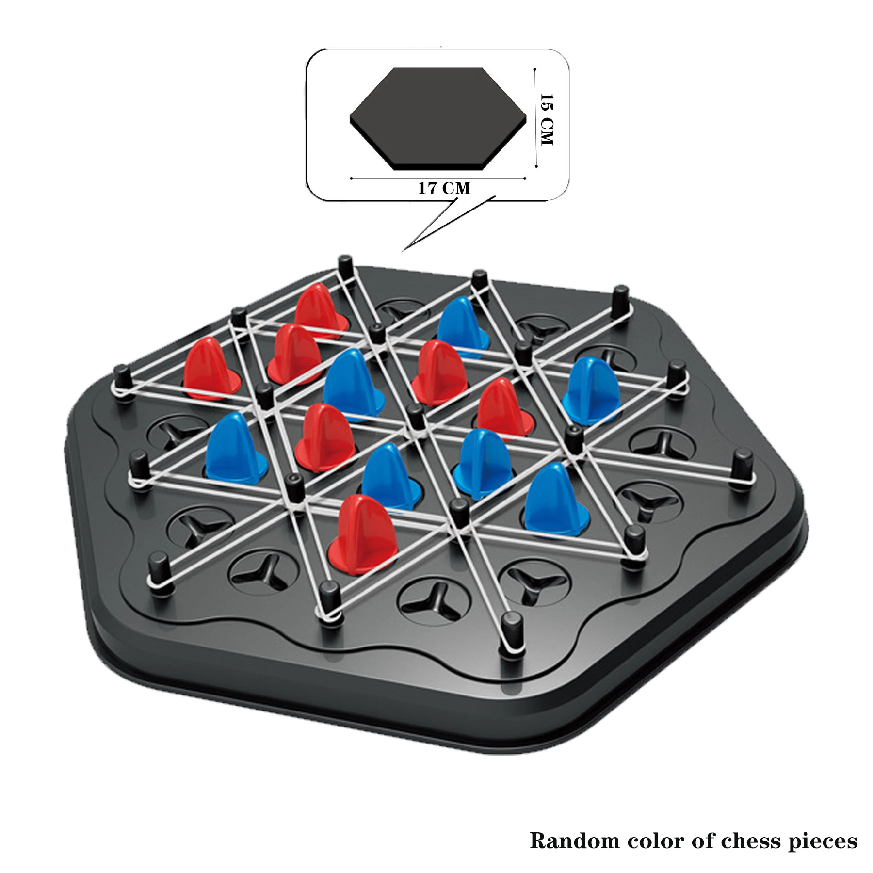 Triangle Chess Splendor Duel Brettspiel Strategiespiel für Kinder und Erwachsene, lustiges Familienspiel, Logik, Schachspur, Tische, Spielspielzeug