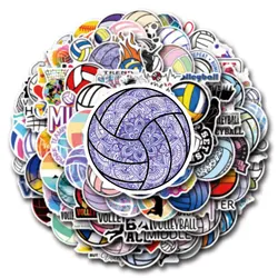 10/30/55/110PCS Volleyball Cartoon Stickers Ball Sports Graffiti Sticker Luggage Laptop Phone Guitar Car Bike Decals Kids Toys