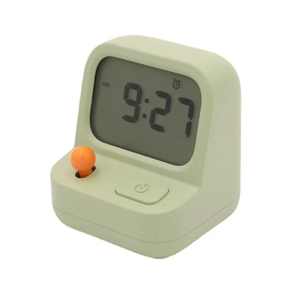 Mini Desk Clock Retro Game Machine-shaped Alarm Clocks for Home Office Mini Handheld Digital Clocks with Multi-function for Kids