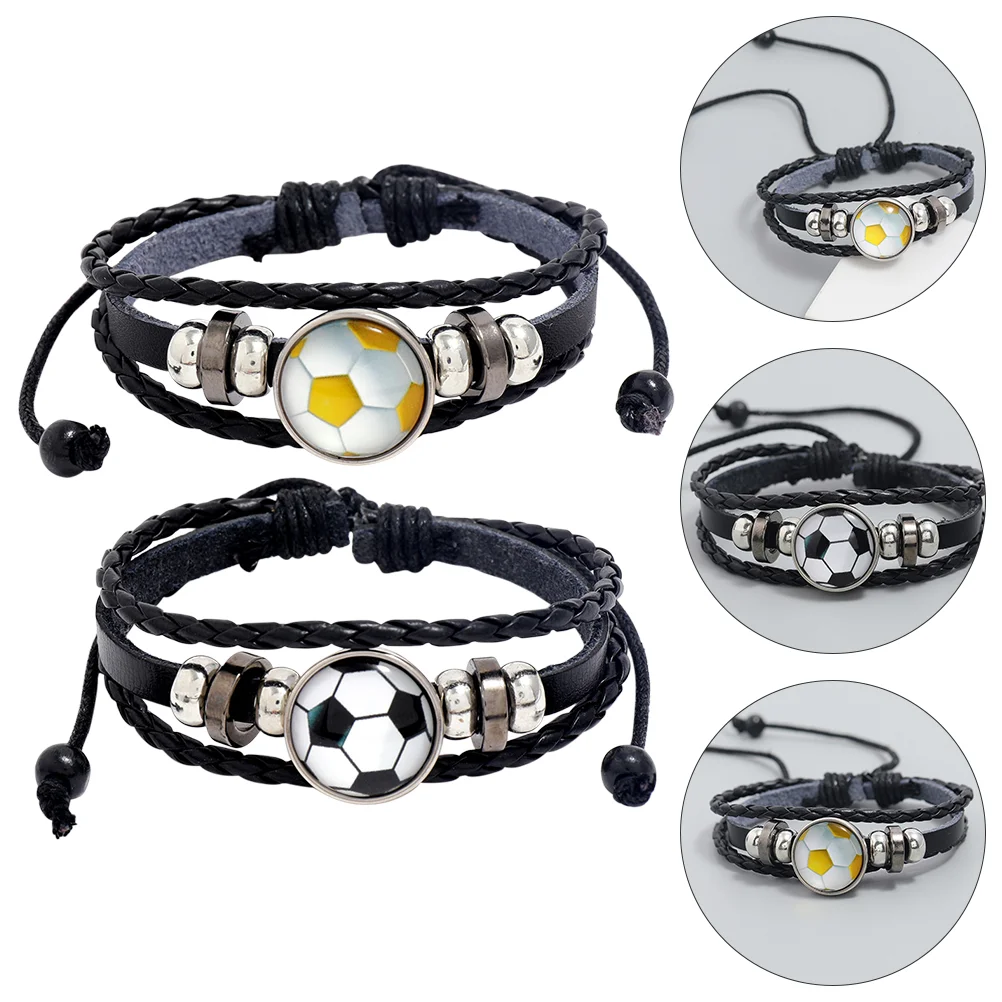 Football Fans Wrist Jewelry Wristband Wristbands Wristlet Gift Bracelet Soccer Gifts