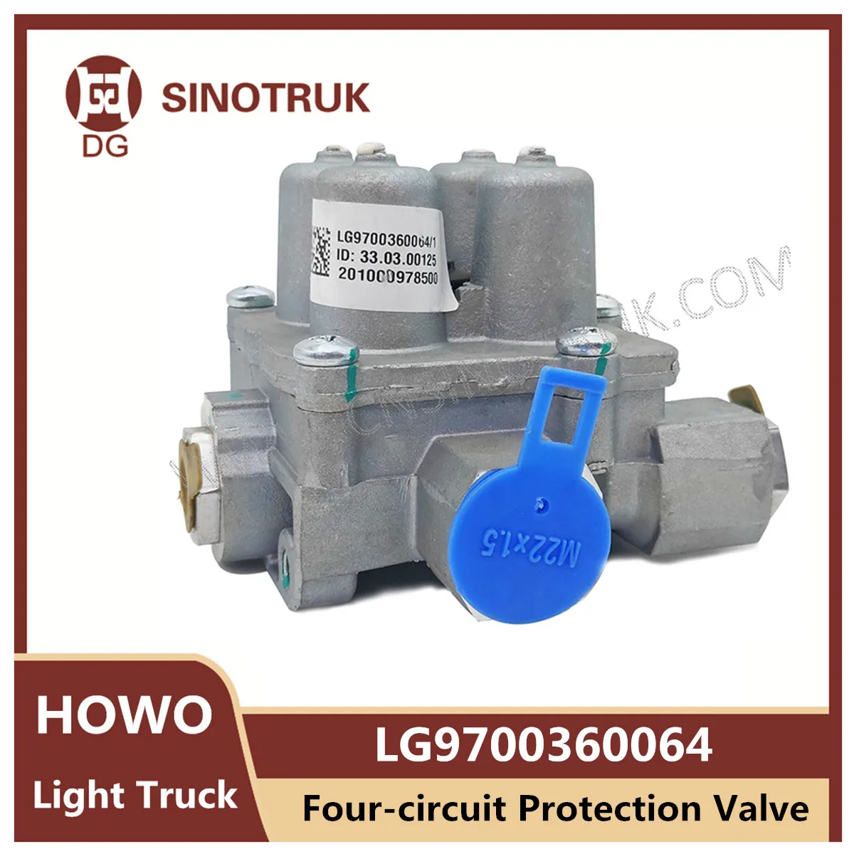 

Four-circuit Protection Valve LG9700360064 for Sinotruk Howo Light Dump Truck Original Truck Parts