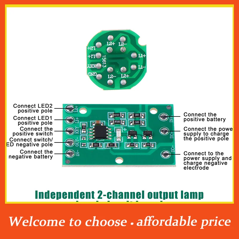 1set New HZ-8813 T6/U2/L2 Glare Light Control Circuit Board Flashlight Driver Board 3 Function 5 Function Gear Electric Plate