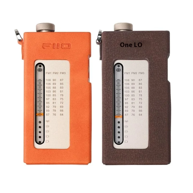 FiiO SK-RR11 Radio Leather Protective Case Anti Slip PU Leather Case With Hanging Rope+Hand Rope Customized FiiO RR11 Radio Case