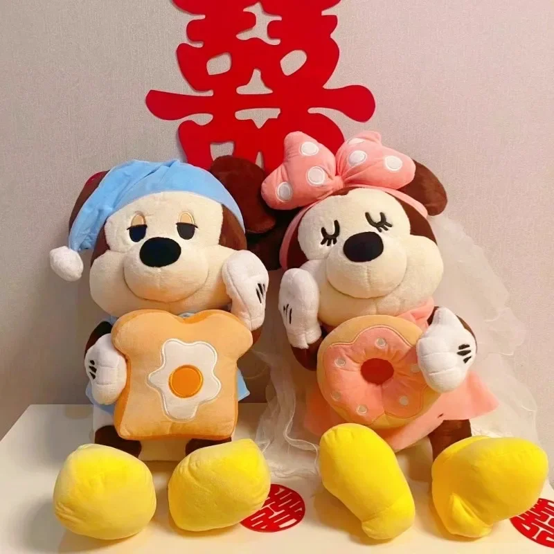 

46cm Movie Peripherals Sweetheart Mickey Minnie Anime Plush Toy Cartoon Dessert Mickey Mouse Stuffed Pillow Doll Children's Gift