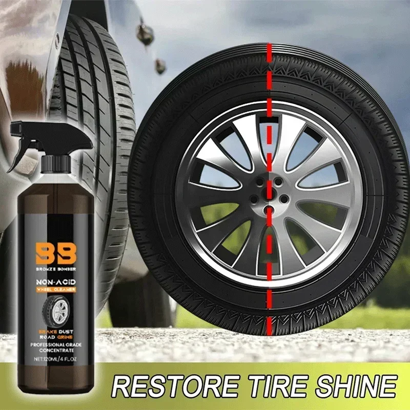 

Car Hub Wheel Tire Cleaner Efficient Brake Discs Cleaner Automobile Rust Remover Spray 1