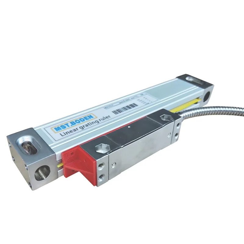 MSTBODEN Milling Machine Digital Display Linear Optical Ruler Glass Grating Ruler Linear Displacement Sensor Range 50-1000mm