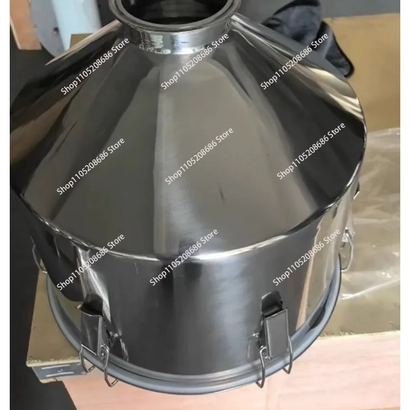 304 Sanitary Food Stainless Steel Kitchen Funnel Sealed Lid Hopper