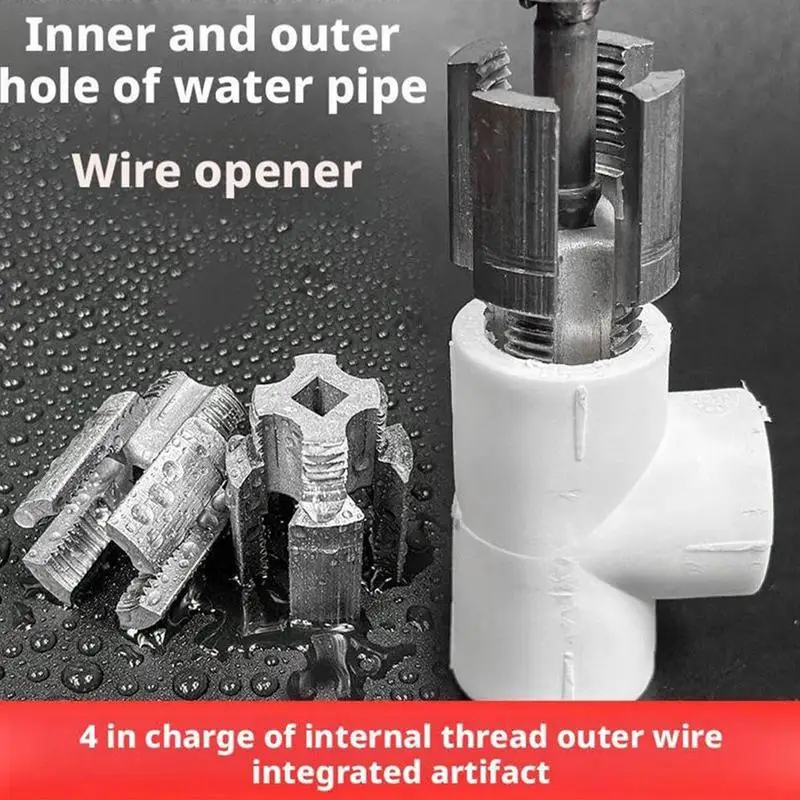 

Electric Drill Pipe Threading Tool PVC Pipe Threading Tool For Home Repair Plumbing Repair Precise PVC Thread Maker For