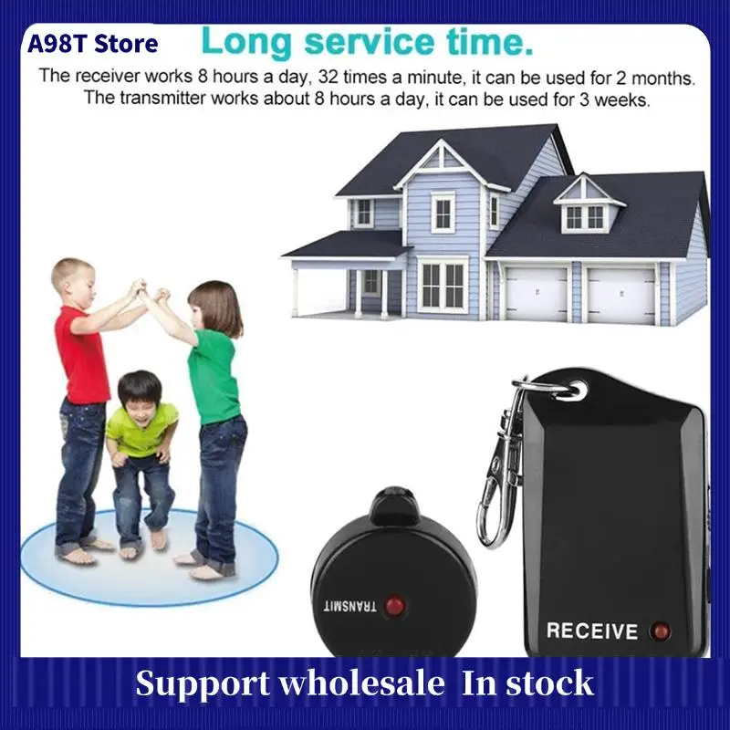 

A98T 2X RF беспроводное устройство против потери, защита безопасности, личная охрана, зуммер, противоугонная сигнализация, комплекты домашней автоматизации