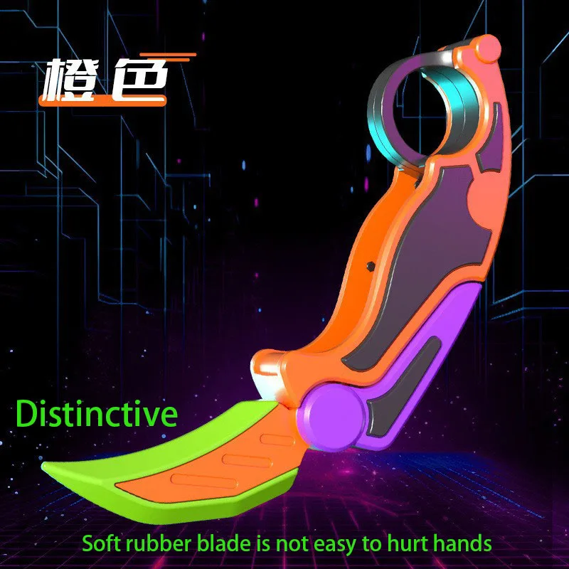 new type 3D printing gravity claw knife toy gravity training decompression artifact decompression card pushing gift fidget toys